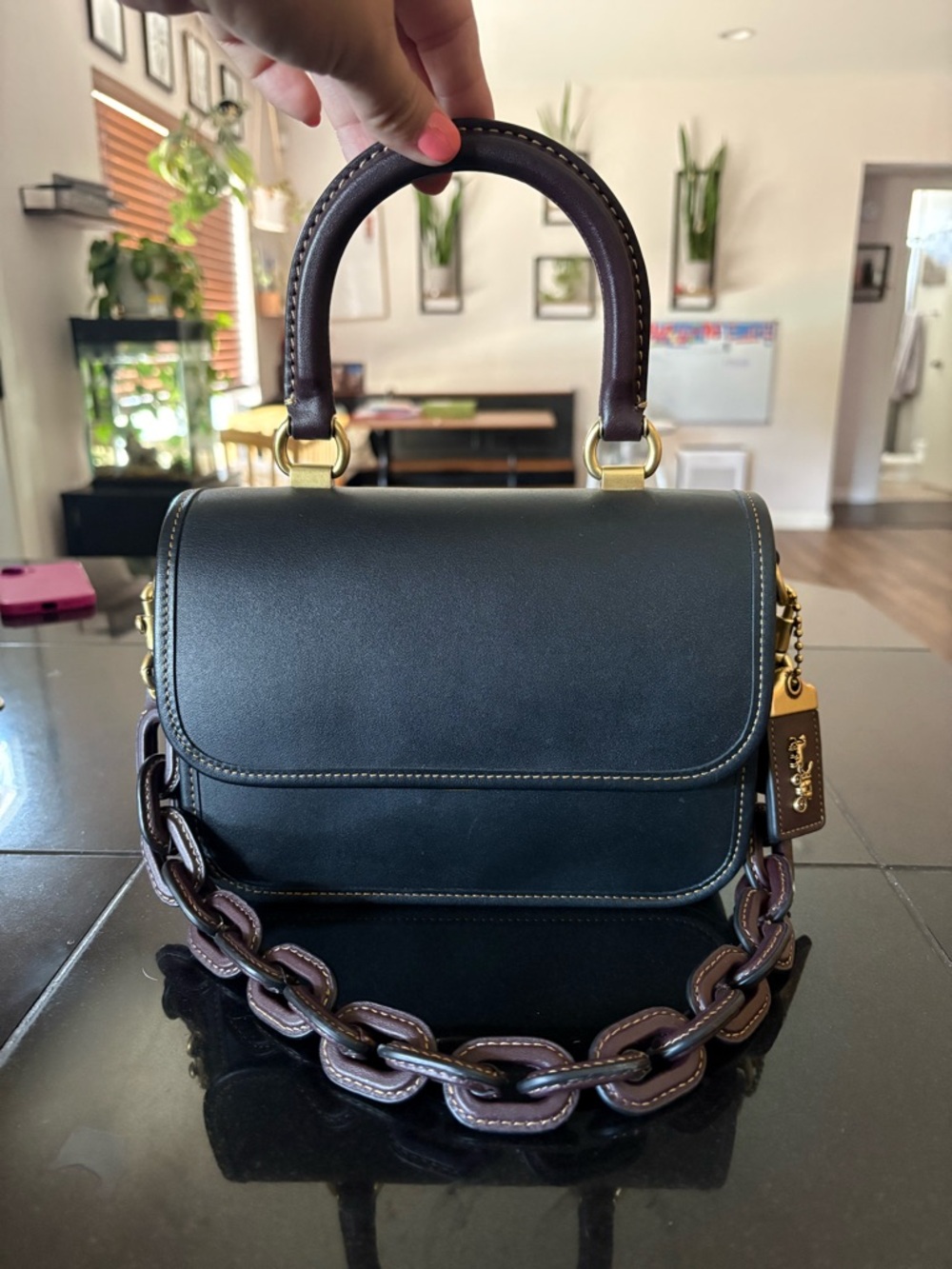 1941 Coach Rogue top handle black